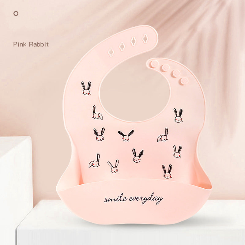 Waterproof And Dirt Silicone Pocket Baby Bibs