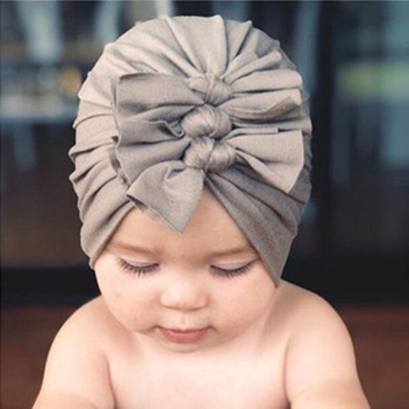 Baby Bow Hat With Knots