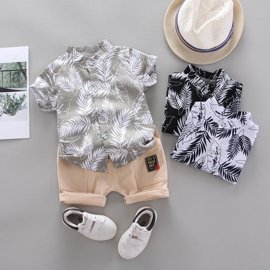 Two Piece Baby Boy Korean Summer Set